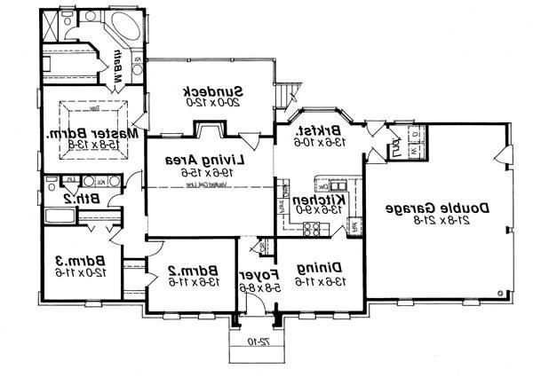 Floor Plan image of HENSLEY House Plan